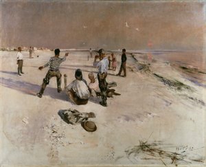 Mannen warpen door Bruno Andreas Liljefors